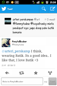 Pendapat mahasiswa yang kita ambil via twitter